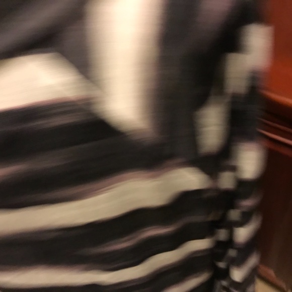 Rachel Roy Black Purple Beige. Like New.mid Length Ruching and A Waisy Work/Offi - Picture 7 of 11